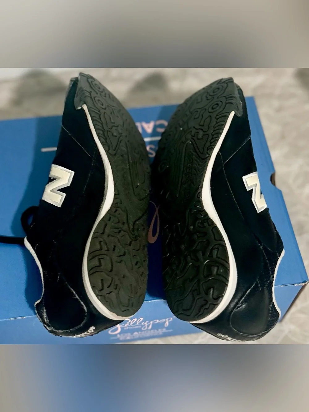Vintage New Balance 442 Black Low Top Lace-Up Argyle Athletic Sneaker 8 CW442BS - Picture 6 of 8